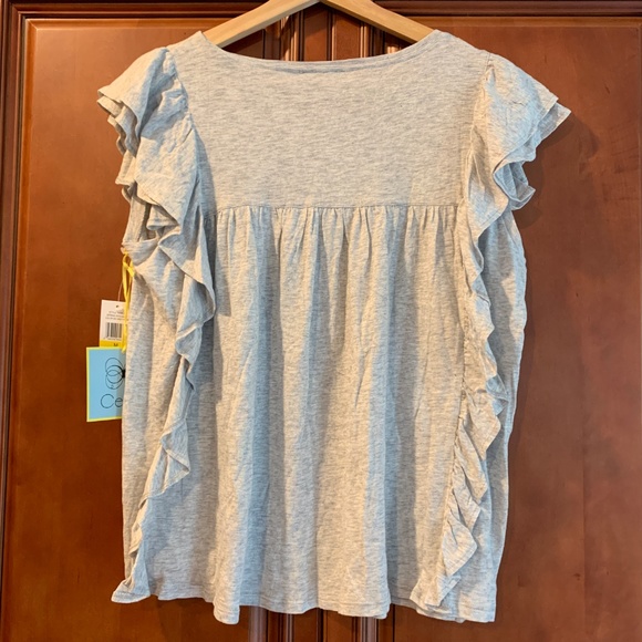 NWT Anthropologie Arianna Flutter sleeved Top - Picture 2 of 5